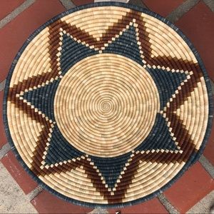NAWOU HANDMADE - SHALLOW BASKET FROM UGANDA 13”
